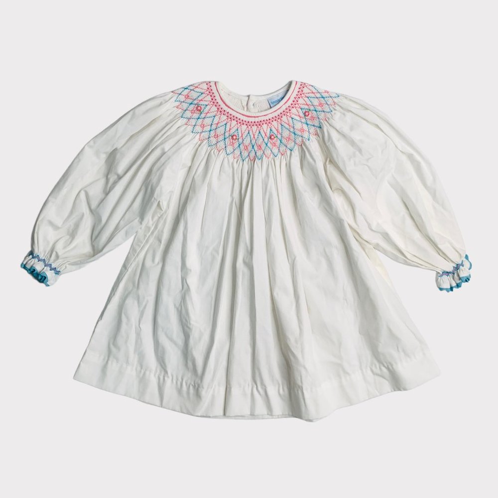 G03-Remember Nguyen, 6Y, l/s cotton smocked shirt